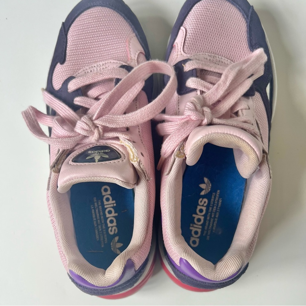 Adidas Falcon Clear Pink Legend Purple athletic shoe sneakers - Picture 7 of 11